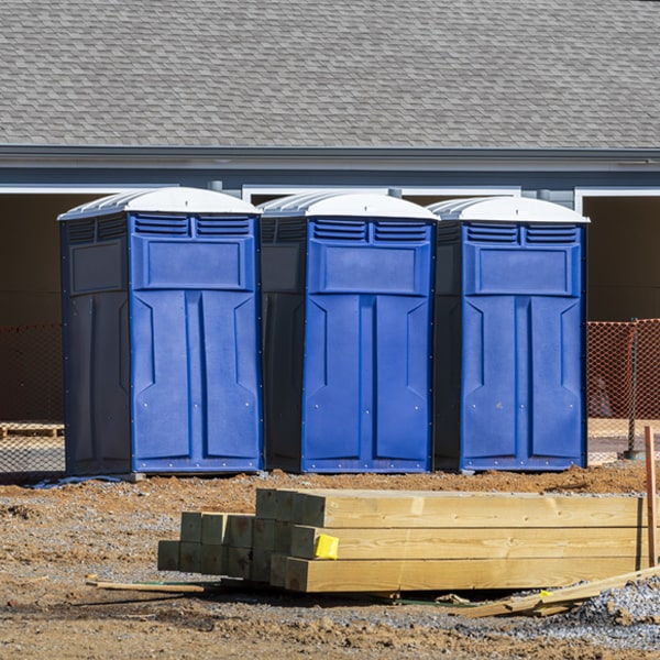 is there a specific order in which to place multiple porta potties in Glenville